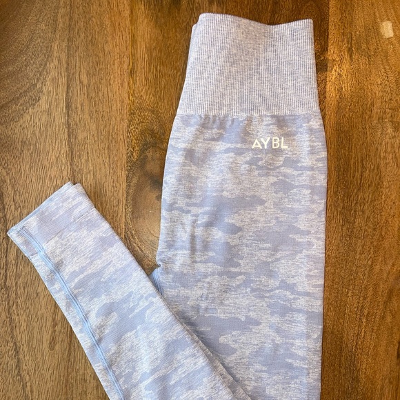 AYBL Pants - AYBL light blue camo workout leggings! Size XS